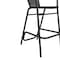 Flash Furniture Lila  Commercial Grade Indoor-Outdoor PE Rattan Restaurant Barstool with Black Aluminum Frame and Footrest in Black, PK2 2-SDA-AD632032R-BK-GG - alternate 10